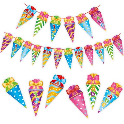 Sweets Banner Candy Back to School Graduation Party Bunting Decoration Flag