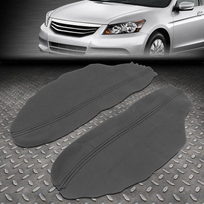 ДЛЯ 08-12 HONDA ACCORD COUPE ПАРА КАРТ ПЕРЕДНЕЙ ДВЕРНОЙ ПАНЕЛИ ПОДЛОКОТНИК КОЖАНЫЙ ЧЕХОЛ