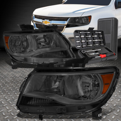 ДЛЯ 15-20 CHEVY COLORADO ДЫМЧАТЫЙ КОРПУС ЯНТАРНЫХ УГЛОВЫХ ФАР + НАБОР ИНСТРУМЕНТОВ