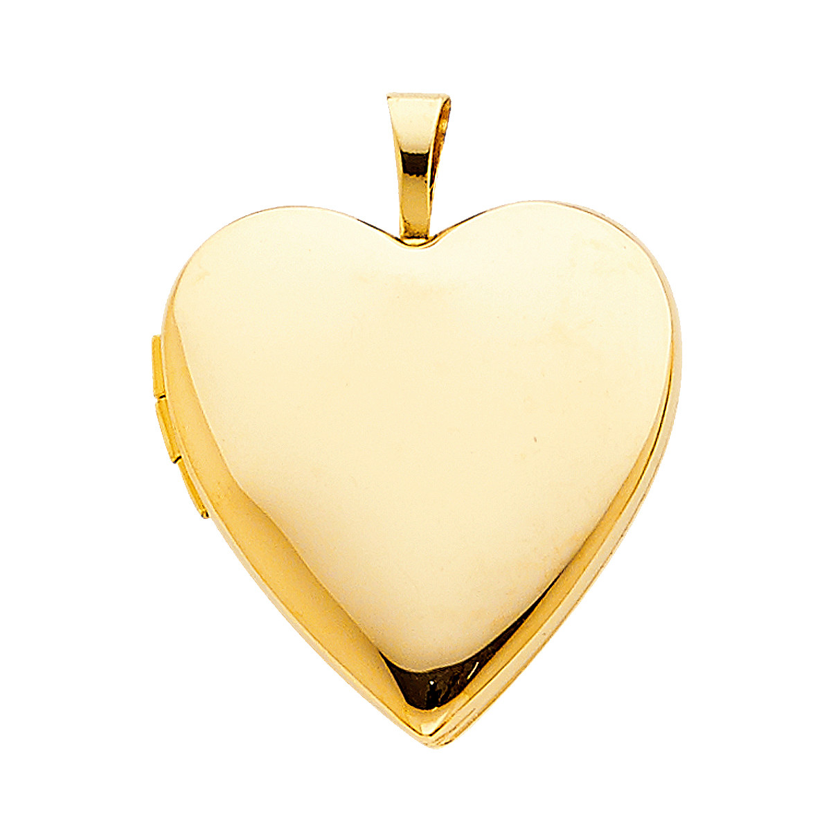 Pre-owned Tgdj 14k Solid Yellow Gold Heart Locket Pendant -love Photo Necklace Charm Women Girl
