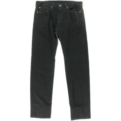 Джинсы Levi Strauss & Co. Mens 505 Black Denim Slim Straight Leg 48/29 BHFO 5158