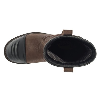 Pre-owned Avenger Men's Wellington Carbon Toe Waterproof Work Boots Brown - A7876