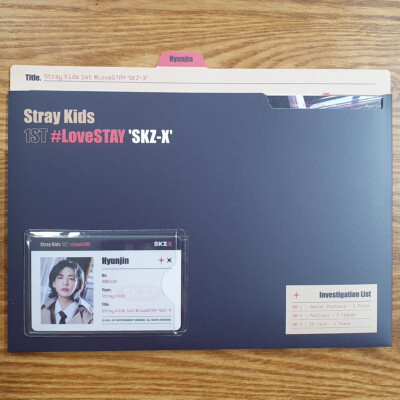 Hyunjin Official Post Card & ID Card File Set Stray Kids 1st #Love Stay SKZ-X