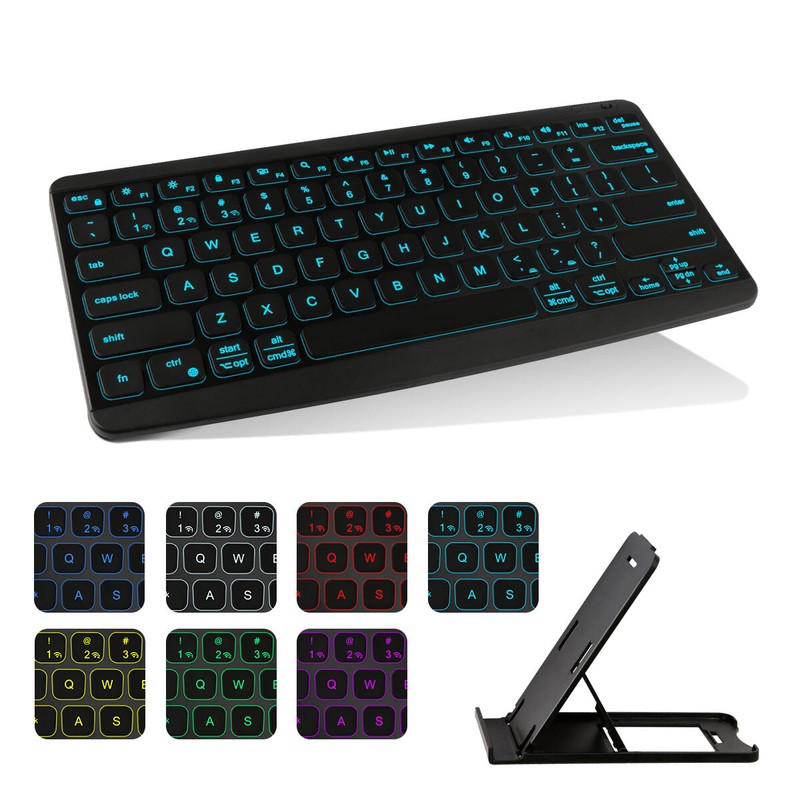 Backlit Wireless Bluetooth Keyboards for iOS Android PC iPad Tablet Rechargeable
