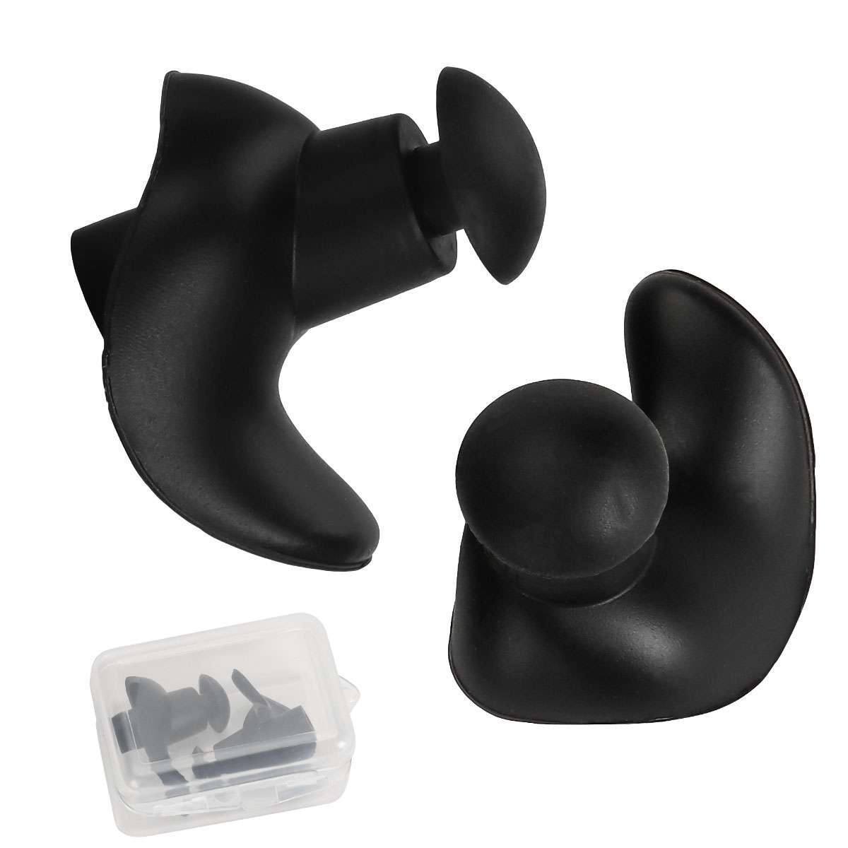 1/5/10Pairs Soft Silicone Swimming Surfing Ear Plugs Reusable Silicone w/Case