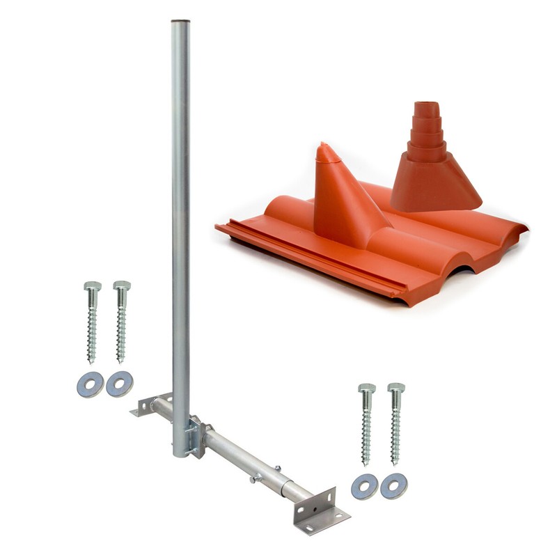 Sat Dachsparrenhalter 120cm Mast Lte Aufdach Sparren Halter Frankfurter Pfanne