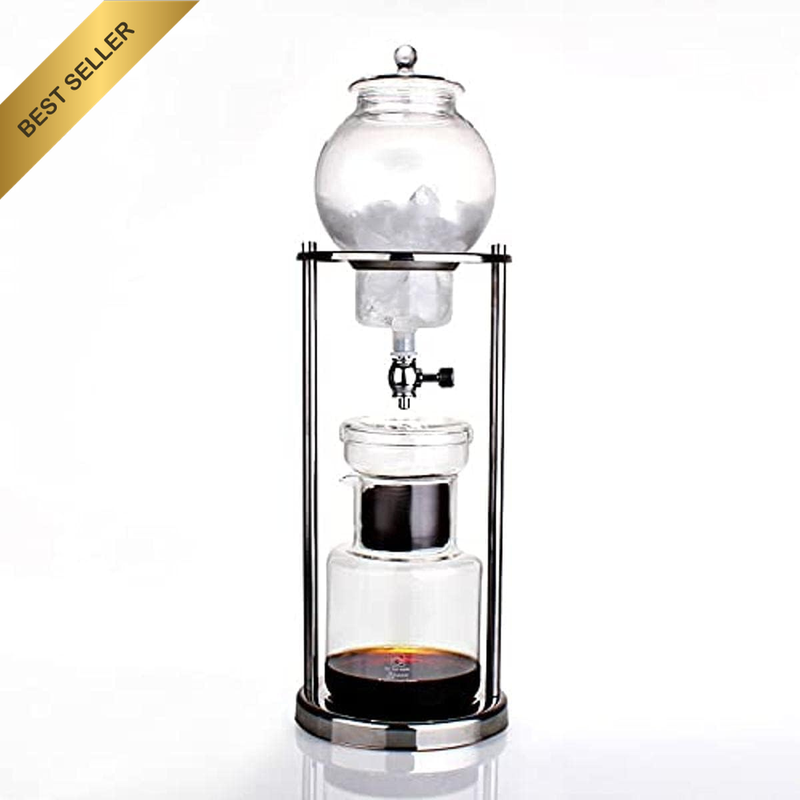 Cold Drip Coffee Maker 600 ml Stainless Steel Frame Iced Brew Tower