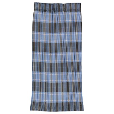 Pre-owned Burberry Ladies Pale Blue Check Plisse Pleated Check Pencil Skirt In Multicolor
