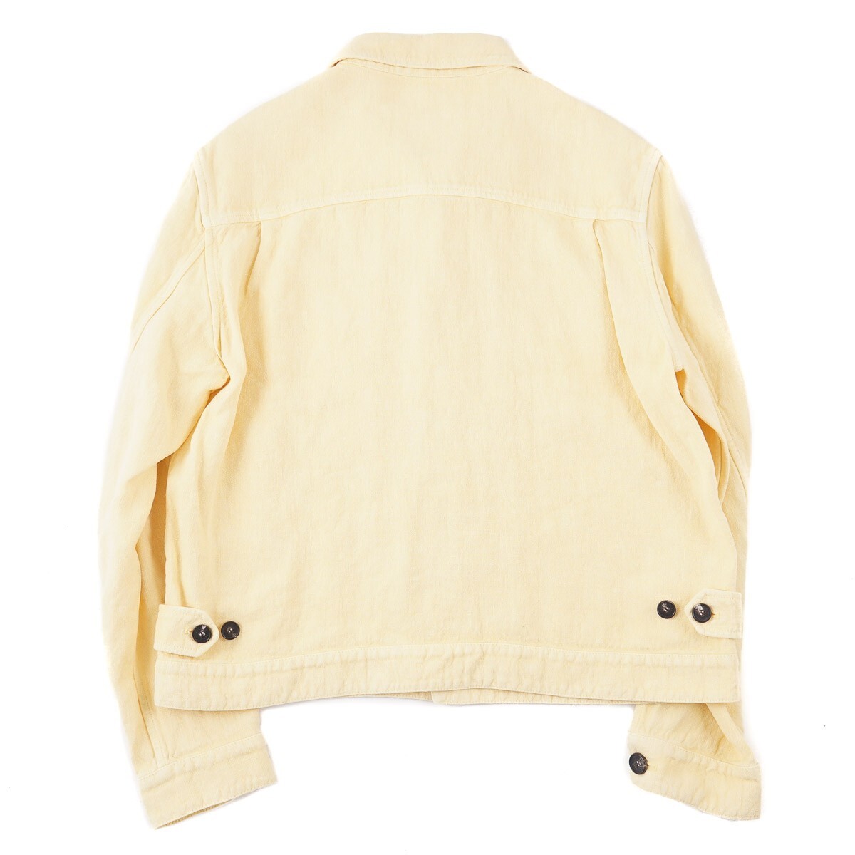 Pre-owned Manto Summer 2024 'strozzi' Light Yellow Linen Blouson Jacket M (eu 50)