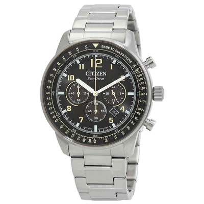 Citizen Chronograph Eco-Drive Black Dial Men's Watch CA4500-83E
