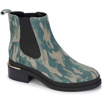 

Женские зеленые ботинки челси Kenneth Cole New York 5.5 Medium (B,M) BHFO 9605, Olive camo, KLF1051SU