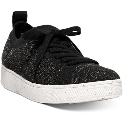 Повседневные и модные кроссовки Fitflop Womens RALLY E01 черного цвета 5 Medium (B, M) 6152