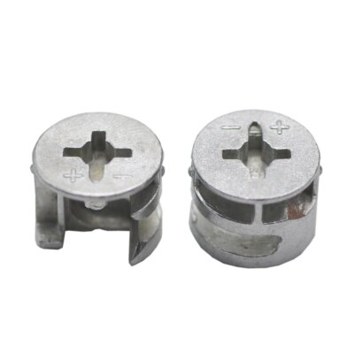 20 Pcs Furniture Connecter Cam Lock Fittings 15mm X 12mm For Cabinet Drawer Dres