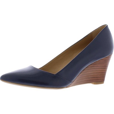 Franco Sarto Womens Frankie Blue Wedge Heels Shoes 7.5 Medium (B,M) BHFO 3627