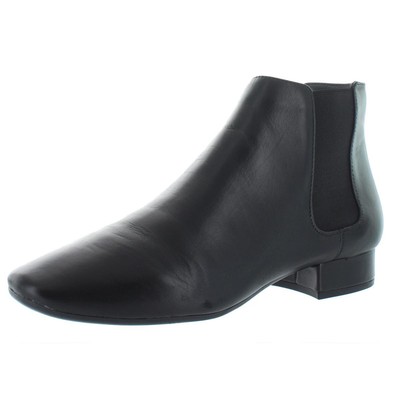 Черные кожаные ботильоны Aerosoles Skyway Womens 6 Medium (B,M) BHFO 7224