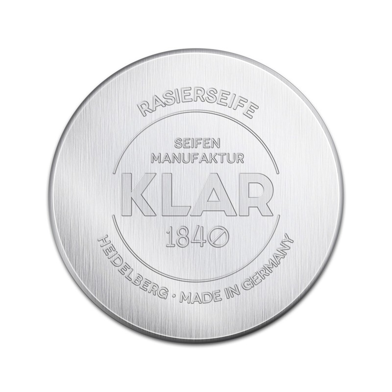 Klar Seifen Rasierseife Sport 110g, Duft Sportlich-Frisch / Ledrig
