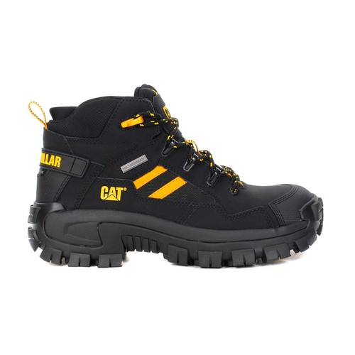 Caterpillar CAT ブラックブーツ Caterpillar Men's Invader Hi Steel Toe Boot - Black – Steel Toes