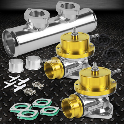 РЕГУЛИРУЕМЫЙ ПРОДУВОЧНЫЙ КЛАПАН С ТУРБОНАДДУВОМ + ДВОЙНОЙ ПЕРЕХОДНИК ДЛЯ ФЛАНЦЕВЫХ ТРУБ ТИПА S 2,5 PSI GOLD