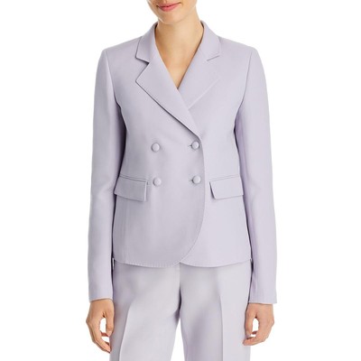 

Lafayette 148 New York Женский шерстяной шелковый двубортный блейзер BHFO 1933, Aster