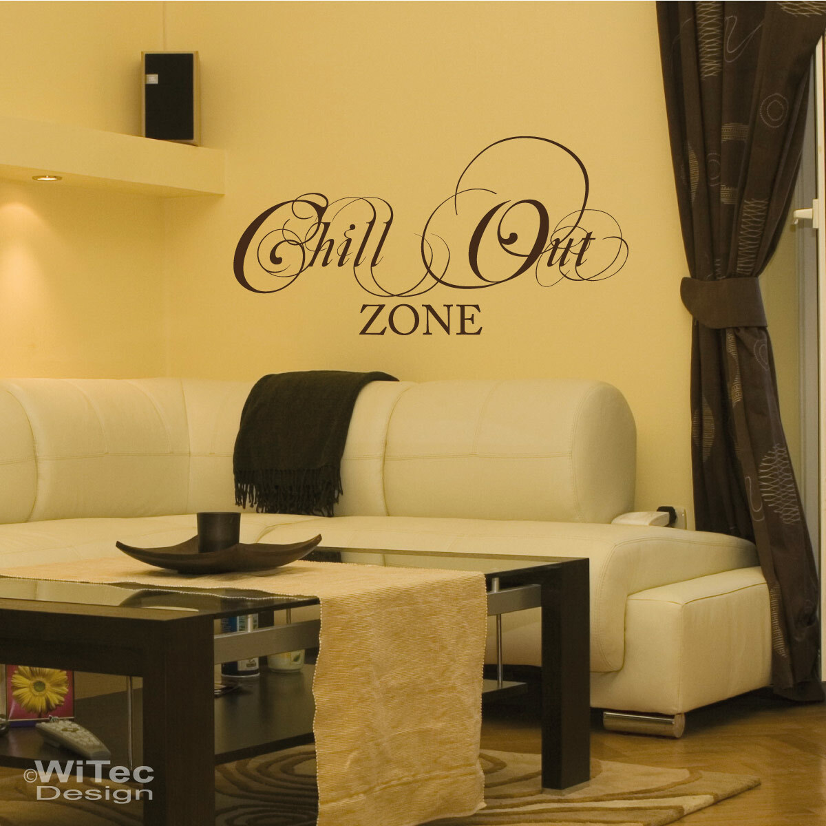 G306 Wandtattoo Chill Out Zone Wandaufkleber Lounge Chillout Küche