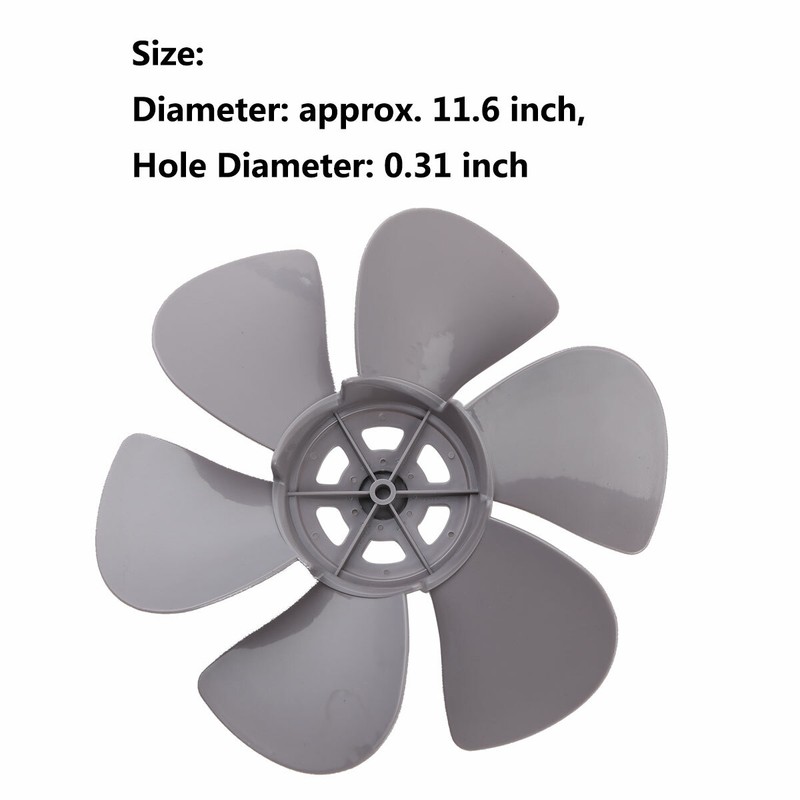 Big Wind 12inch Plastic Fan Blade 3 Leaves Stand Table Fanner