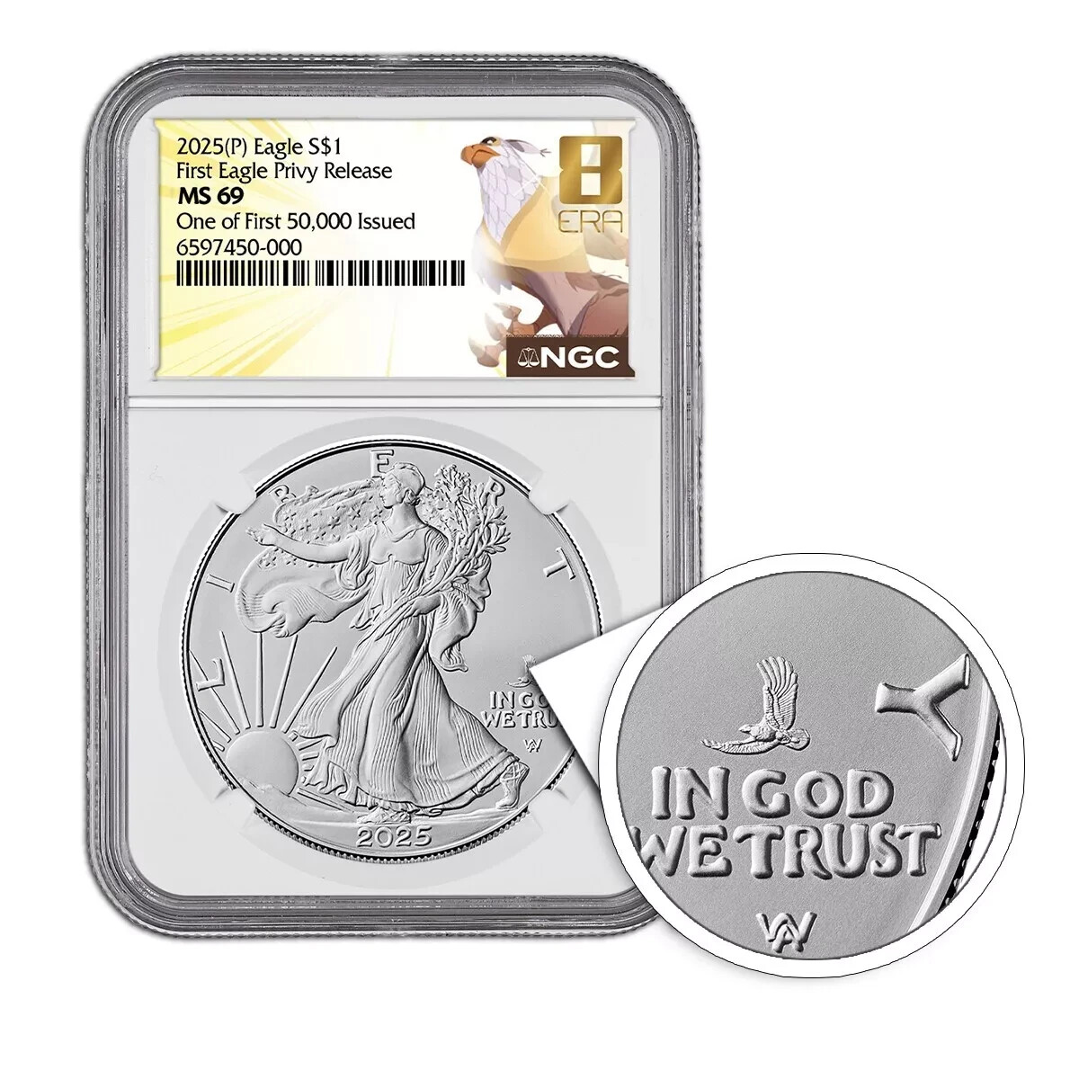 2025年 アメリカ シルバーイーグル Privy NGC 【初期5万枚限定】 2025年 アメリカ シルバーイーグル Privy NGC 【初期5万枚限定