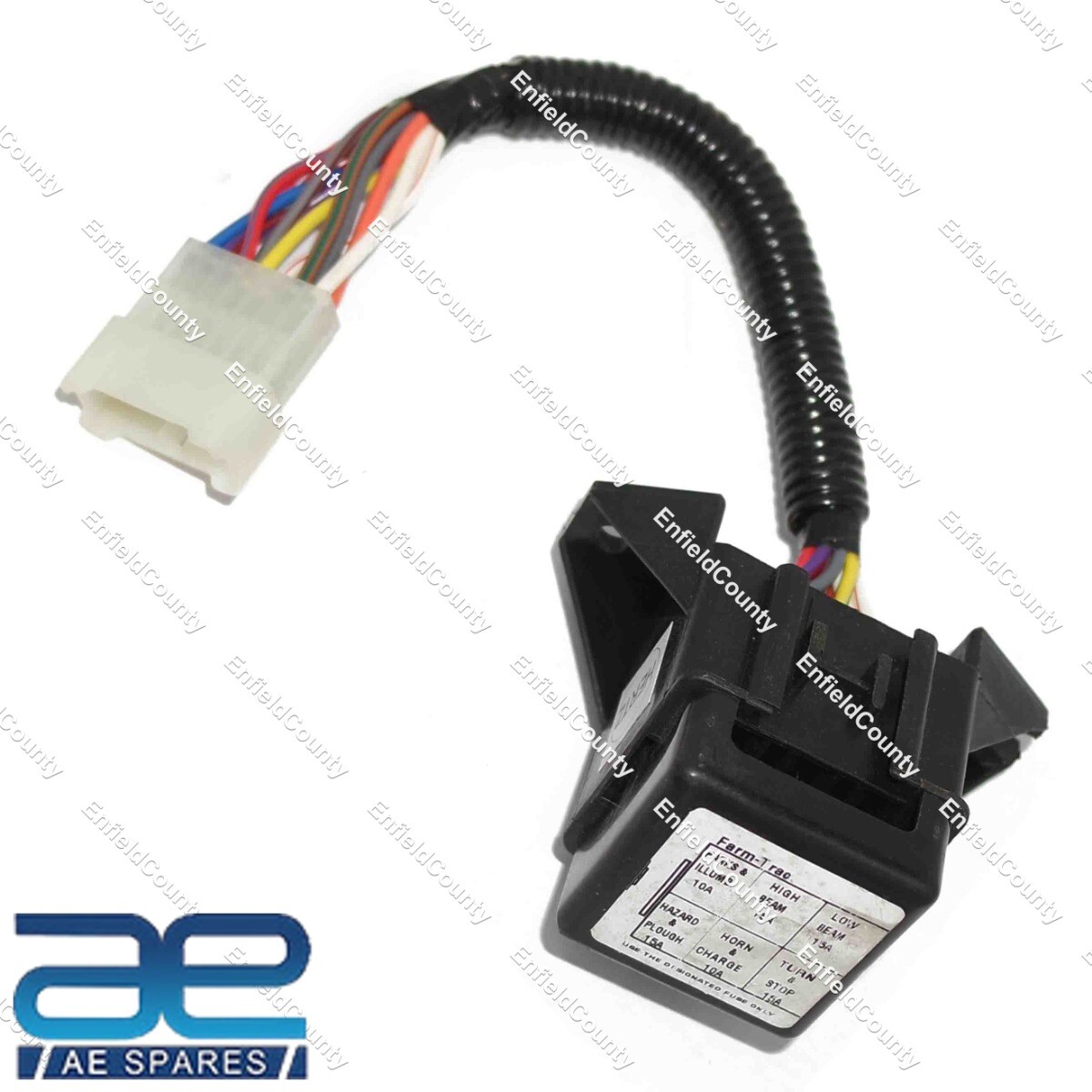 6 way 12 volt blade circuit fuse box block holder For Ford 3600 tractor