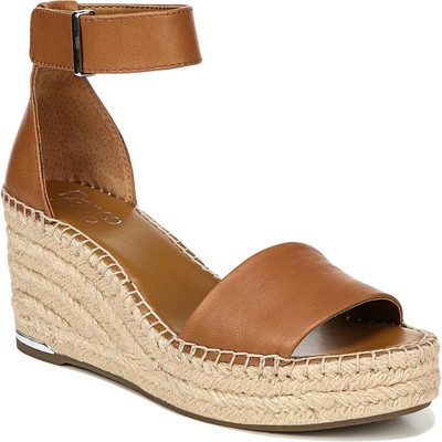

Женские коричневые сандалии на платформе Franco Sarto Clemens 8 Medium (B,M) BHFO 3772, Tan leather
