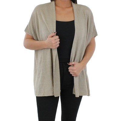 

Женский бежевый кардиган Eileen Fisher с драпировкой, многослойное кимоно, куртка  BHFO 0369, Khaki