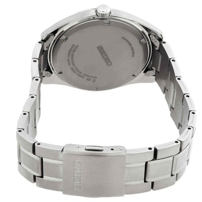 Pre-owned Seiko Essentials Quartz Black Dial Men's Watch Sur375p1