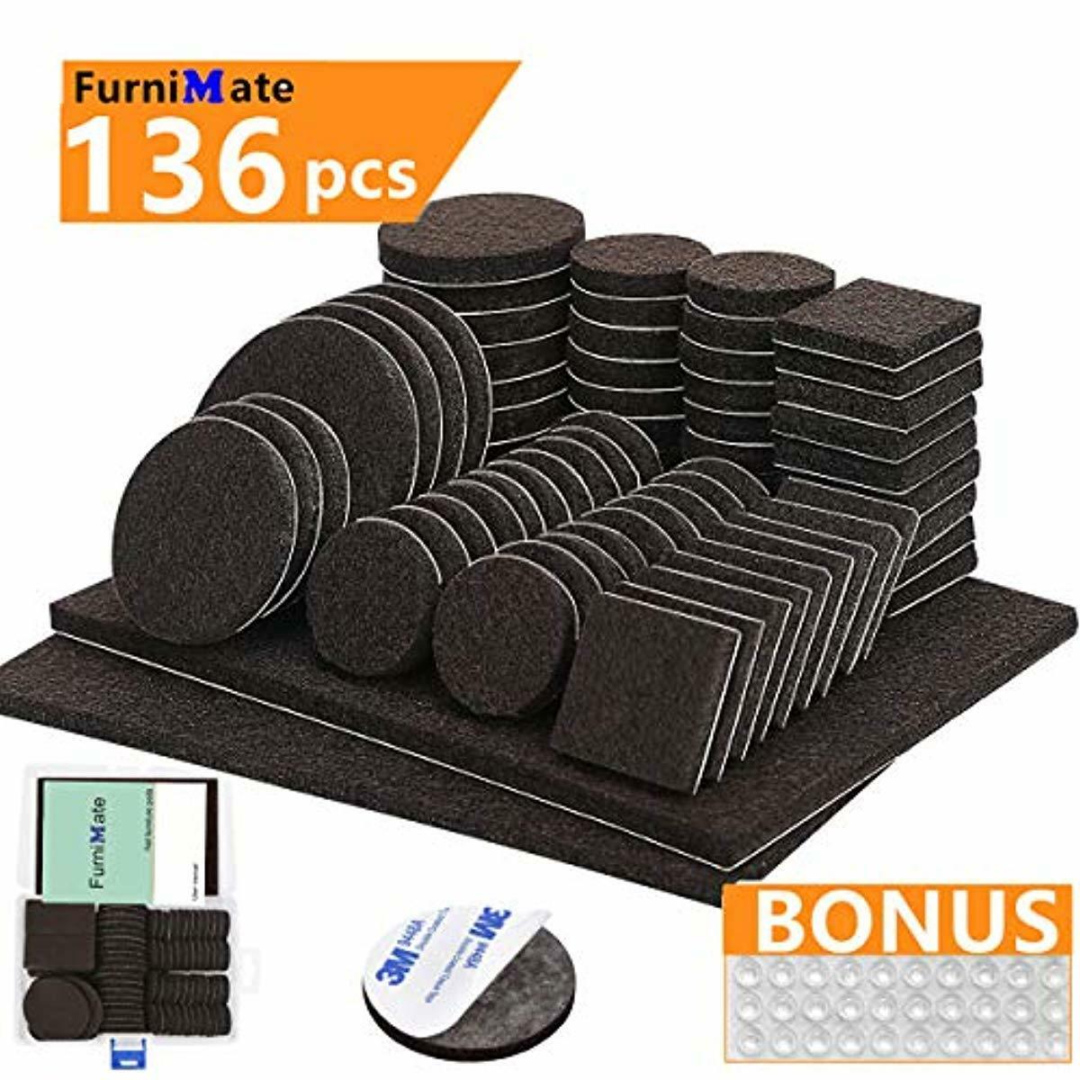 Hardware 20pcs Furniture Pads Non Slip Furniture Feet Pads Self
