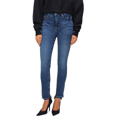 Good American Womens Blue High Rise Medium Wash Denim Skinny Pants 0 BHFO 9662