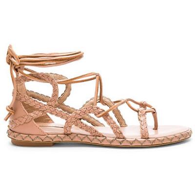 

BCBGMAXAZRIA Женские бежевые сандалии Maye Thong 7.5 Medium (B,M) BHFO 6050, Deep sand calf