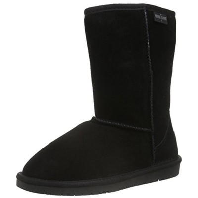 

Женские замшевые зимние повседневные ботинки Minnetonka Olympia на подкладке BHFO 0670, Черный, Olympia