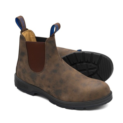 Pre-owned Blundstone Men's Bl Rustic Ankle Bootrustic Brown Uk/ M Us