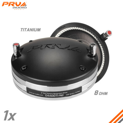 1x PRV Audio D4400Ti-Nd Titanium Neodymium Compression Driver 2'' 400 Watts NEO