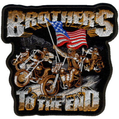 Hot Leathers PPA3420 Brothers Til the End Patch 5'' x 5''