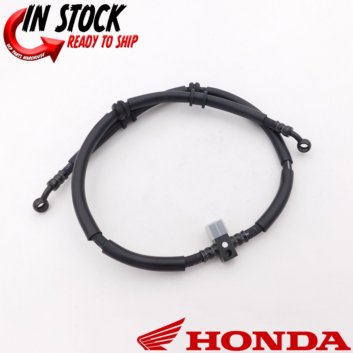ホンダEX300 HONDA FRONT BRAKE HOSE B 1995-1998 TRX300FW FOURTRAX OEM NEW