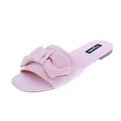

Женские розовые сандалии на плоской подошве Zigi Soho Valiant 7.5 Medium (B,M) BHFO 7719, Light pink satin