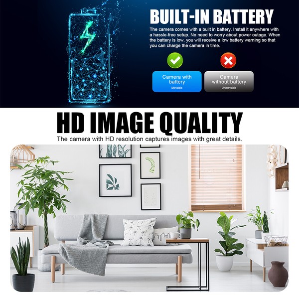 Mini Wireless Hidden Spy Camera Wifi IP Home Security HD 1080P Night Vision Cam - Image 22