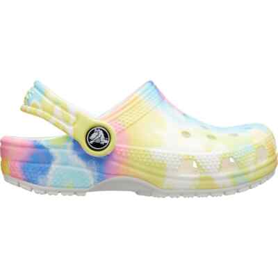 Детская обувь Crocs - Классические сабо Tie Dye, Водонепроницаемая обувь, слипоны