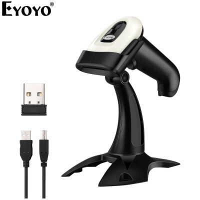 Eyoyo Wireless 2D QR Barcode Scanner with Stand Bluetooth Handheld Screen Scaner