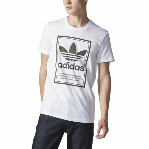 

[AY9602] Мужская футболка Adidas Originals Xeno Framed - белая, Многоцветный