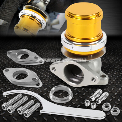 УНИВЕРСАЛЬНЫЙ ВНЕШНИЙ ТУРБОКОМПРЕССОР ДИАМЕТРОМ 38 ММ С V-ОБРАЗНЫМ КЛАПАНОМ V-BAND 5 с ЗОЛОТИСТОЙ ПРУЖИНОЙ, 14 ФУНТОВ на квадратный ДЮЙМ