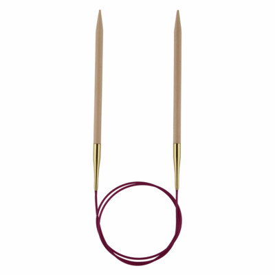KnitPro Basix Birch: Knitting Pins: Circular: Fixed: 40cm x 6.50mm
