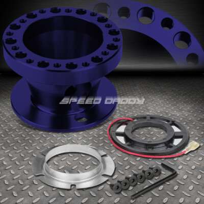 ДЛЯ MAZDA/MIATA/RX-7/RX-8/626 АДАПТЕР СТУПИЦЫ РУЛЕВОГО КОЛЕСА ИЗ СИНЕГО АЛЮМИНИЯ С 6 ОТВЕРСТИЯМИ
