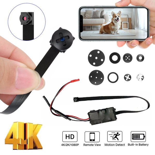 1080P 4K Nanny Cam HD Wireless WiFi Security Mini Micro Pinhole DIY Camera DVR U