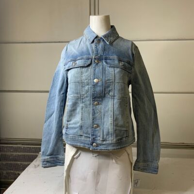 Pre-owned Zadig & Voltaire Kioky Casual Denim Jacket Women's Size Medium Blue