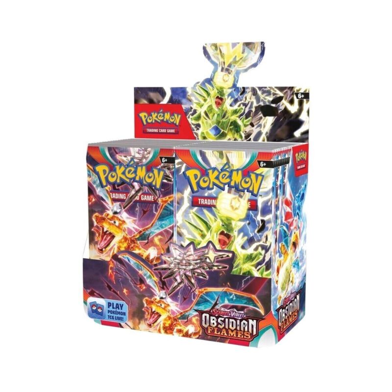 Pokémon Scarlet & Violet OBSIDIAN FLAMES Booster Box 36 Packs New Sealed
