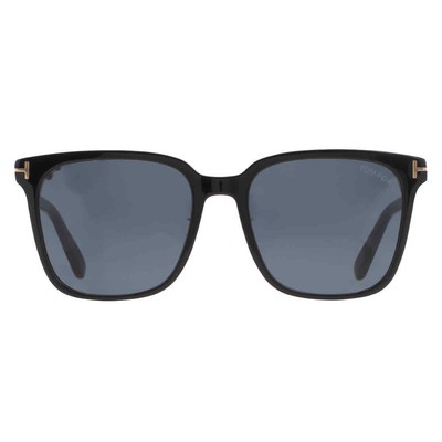 Pre-owned Tom Ford Grey Square Men's Sunglasses Ft0891-k 01a 55 Ft0891-k 01a 55 In Gray
